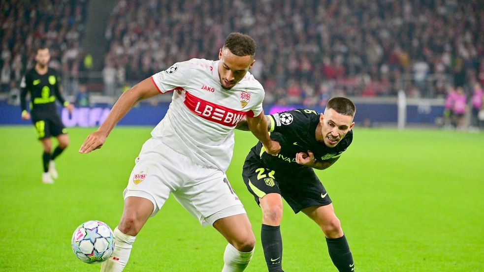 Der VfB stellte Atlético immer wieder vor Probleme. Foto: Jan-Philipp Strobel/dpa