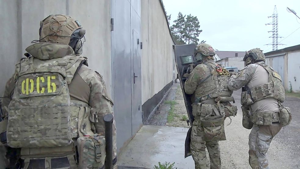 Der russische Inlandsgeheimdienst FSB hat laut Medienberichten einen deutschen Staatsbürger wegen des Vorwurfs des „Söldnertums“ für die Ukraine festgenommen. Foto: IMAGO/Russian Federal Security Service