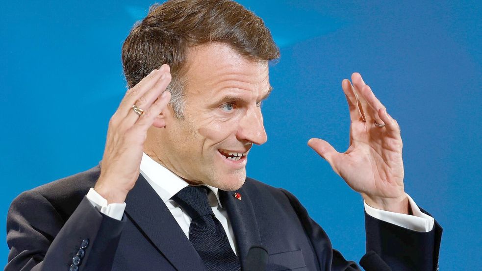 Macron wirft ausländischen Politikern vor, mit den Ausschreitungen in Frankreich Wahlkampf zu betreiben (Archivbild). Foto: Geert Vanden Wijngaert/AP/dpa