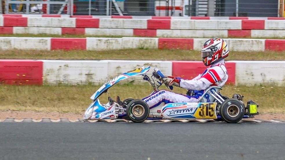 Nathanael Weigend beendete seine letzte Kart-Saison mit einem 18. Platz in der Deutschen Meisterschaft von 74 Startern. Foto: ShellyMedia