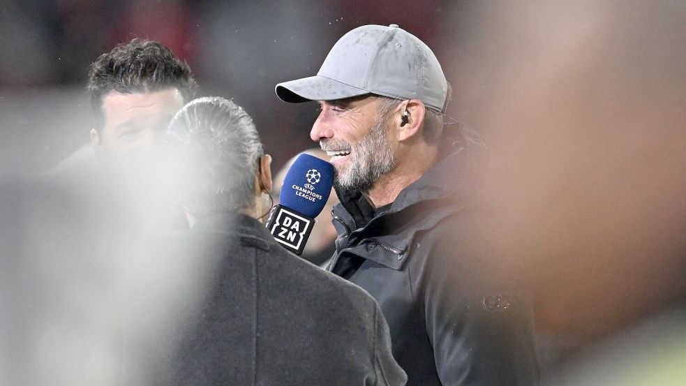 Bundestrainer Jürgen Klopp verwirrt die Kane-Rolle etwas. Foto: Sven Hoppe/dpa