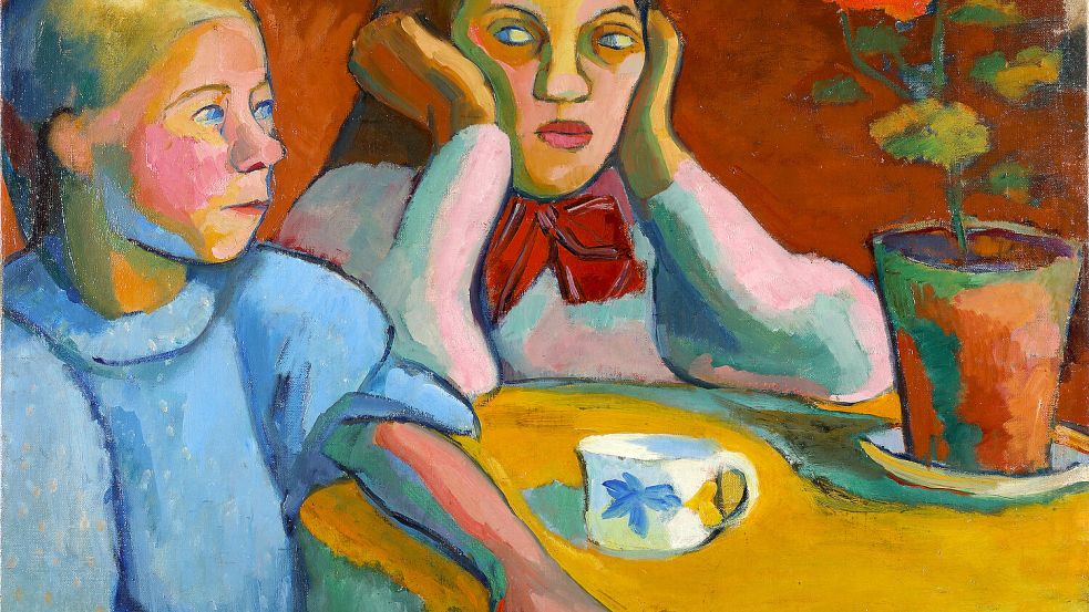 Sonia Delaunay-Terk, Deux Fillettes Finlandaises, 1907, Kunsthalle Emden, © Pracusa 20260805 Foto: Lenbachhaus