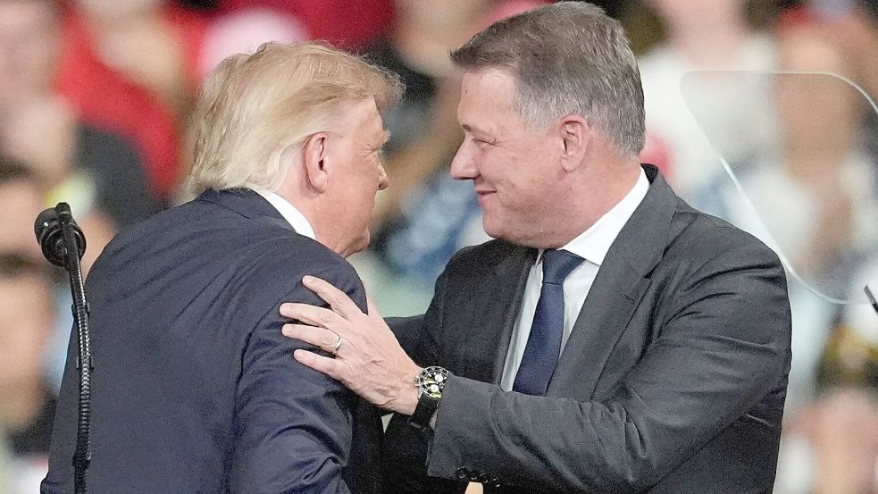 Der Audi-Chef war Teil einer Wahlkampfveranstaltung. Foto: Mike Stewart/AP/dpa