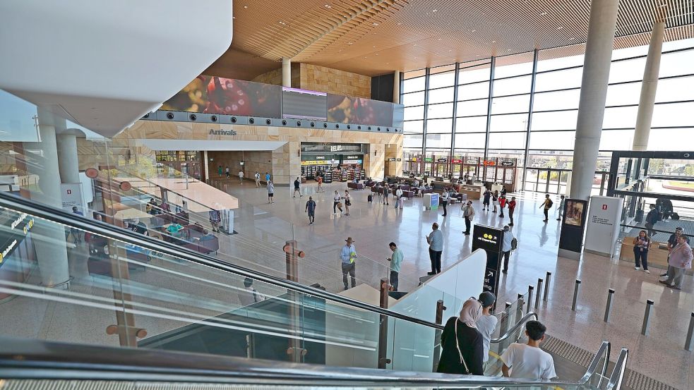 Der neue Flughafen nahm am Wochenende den Betrieb auf. Foto: Gong Bing/XinHua/dpa