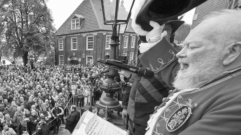 Trevor Heeks war in den vergangenen Jahrzehnten ein fester Bestandteil der Gallimarkt-Eröffnung. Foto: Klaus Ortgies/Archiv