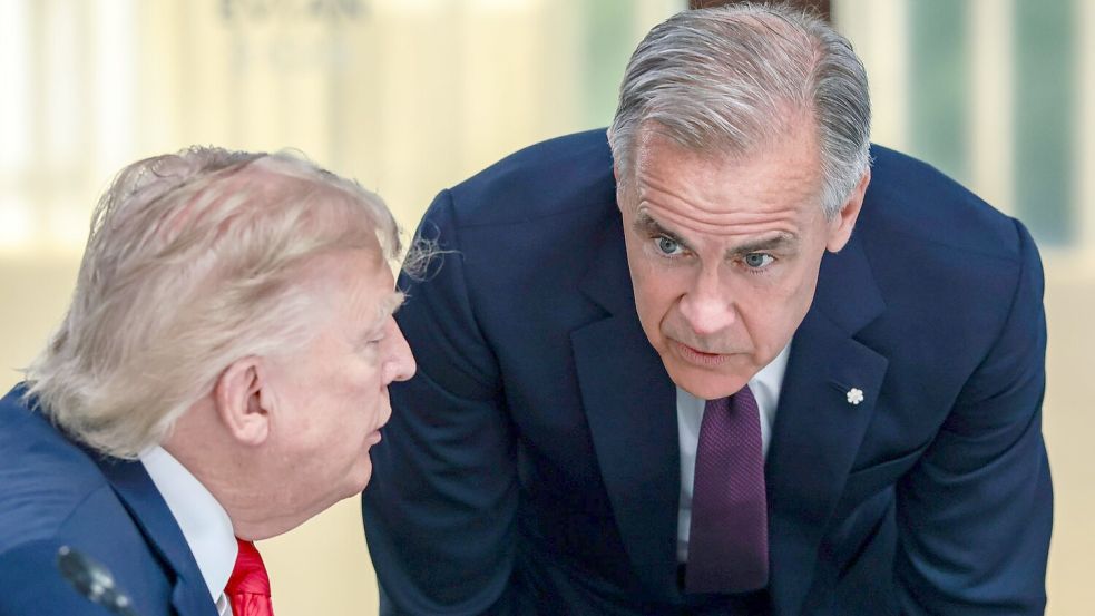 Die Beziehungen zwischen den USA und Kanada sind seit dem zweiten Amtsantritt von Trump auf einem Tiefpunkt. (Archivbild) Foto: Evelyn Hockstein/Pool Reuters/dpa