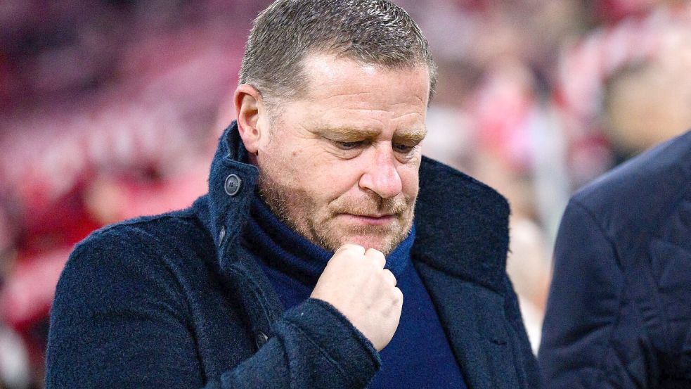 Sportvorstand Max Eberl sprach über den weiteren Weg von Kompany. Foto: Tom Weller/dpa