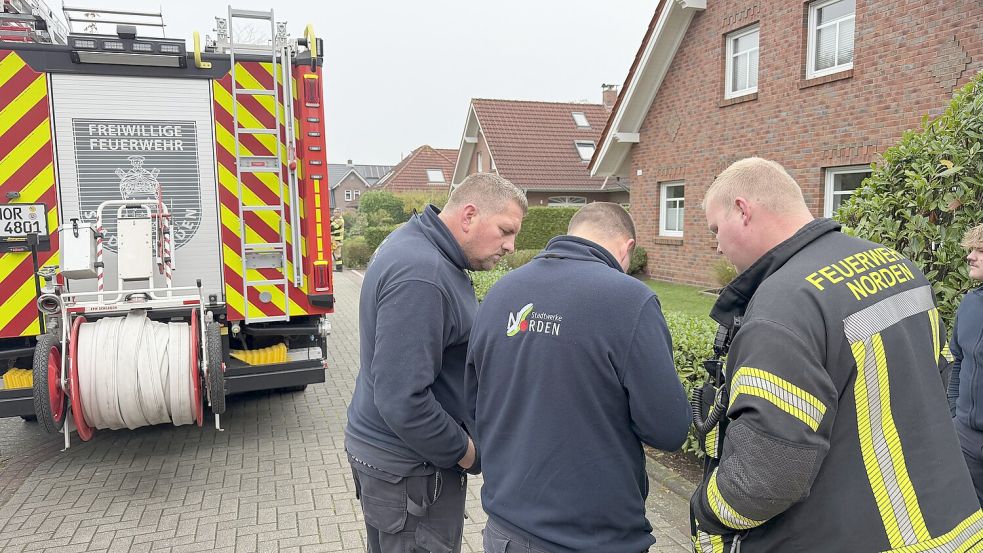 Die Feuerwehr in Norden ist am Donnerstagvormittag im Einsatz gewesen. Foto: Feuerwehr Norden/Thomas Weege