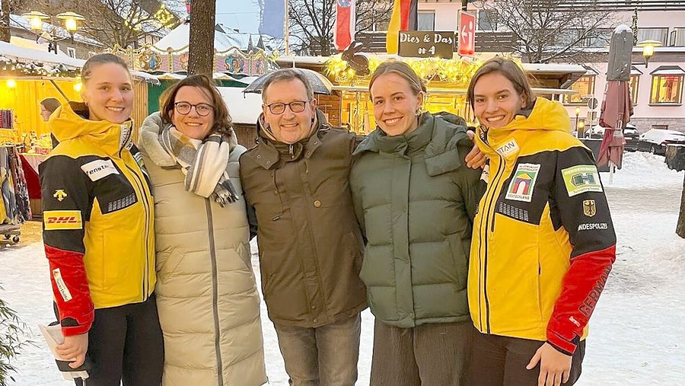 Freunde in Filsum: Olympia-Bobfrau Lisa Buckwitz grüßt Ostfriesen im TV