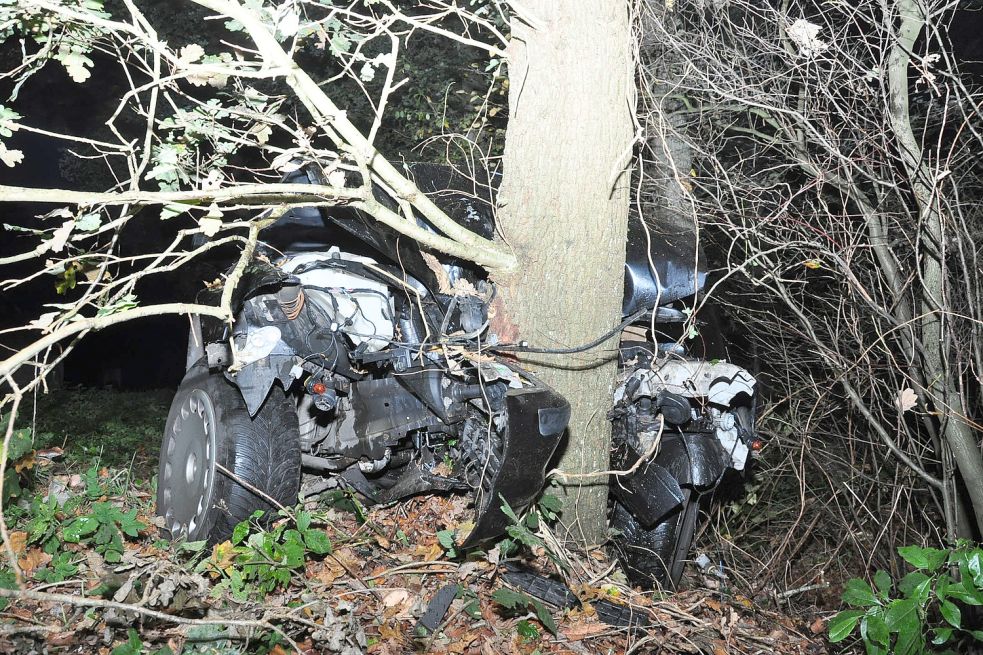 Auto prallte gegen Baum: Fahrer schwer verletzt - Ostfriesen-Zeitung